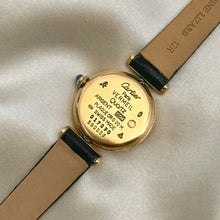 Load image into Gallery viewer, VINTAGE CARTIER BLACK LEATHER WATCH