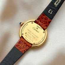 Load image into Gallery viewer, VINTAGE CARTIER BROWN LEATHER WATCH