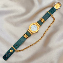 Load image into Gallery viewer, VINTAGE PHILIPPE CHARRIOL GREEN LEATHER WATCH