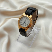 Load image into Gallery viewer, VINTAGE YSL BLACK LEATHER WATCH
