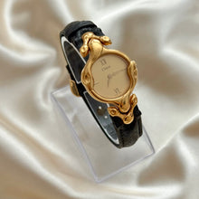 Load image into Gallery viewer, VINTAGE CHLOÉ BLACK LEATHER WATCH