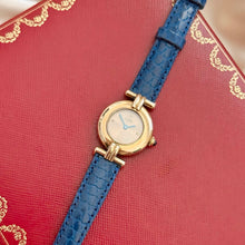 Load image into Gallery viewer, VINTAGE CARTIER BLUE LEATHER WATCH