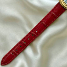 Load image into Gallery viewer, VINTAGE CARTIER RED LEATHER WATCH - WITH EXTRA STRAP
