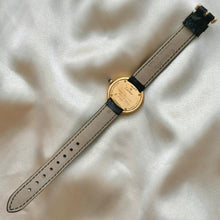 Load image into Gallery viewer, VINTAGE CARTIER BLACK LEATHER WATCH