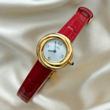 Load image into Gallery viewer, VINTAGE CARTIER RED LEATHER WATCH