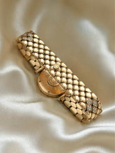 Load image into Gallery viewer, VAN CLEEF & ARPELS CLASSIQUE 18K YELLOW GOLD 2-ROW DIAMOND BEZEL WATCH