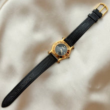 Load image into Gallery viewer, VINTAGE GUCCI BLACK LEATHER WATCH