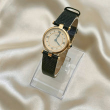 Load image into Gallery viewer, VINTAGE CARTIER BLACK LEATHER WATCH