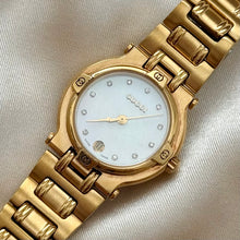Load image into Gallery viewer, VINTAGE GUCCI MOTHER-OF-PEARL & DIAMOND WATCH