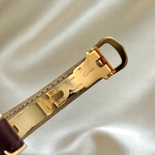 Load image into Gallery viewer, VINTAGE CARTIER BLACK LEATHER WATCH - WITH EXTRA STRAP
