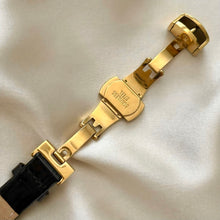 Load image into Gallery viewer, VINTAGE CARTIER BLACK LEATHER WATCH - WITH EXTRA STRAP