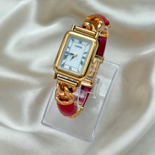 Load image into Gallery viewer, VINTAGE LOEWE RED LEATHER WATCH (LIMITED EDITION)