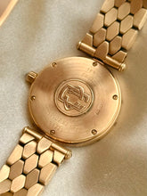 Load image into Gallery viewer, VAN CLEEF & ARPELS CLASSIQUE 18K YELLOW GOLD 2-ROW DIAMOND BEZEL WATCH