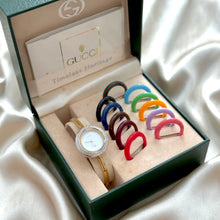 Load image into Gallery viewer, VINTAGE GUCCI PLAY BEZEL WATCH (12 BEZELS W/ DIAMOND CUT)