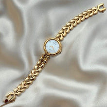 Load image into Gallery viewer, VINTAGE NINA RICCI MOTHER-OF-PEARL & DIAMOND WATCH
