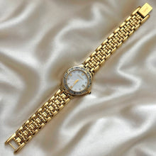 Load image into Gallery viewer, VINTAGE YSL MOTHER-OF-PEARL & DIAMOND WATCH