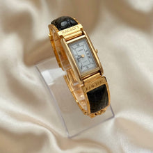 Load image into Gallery viewer, VINTAGE LOEWE BLACK LEATHER WATCH