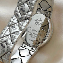 Load image into Gallery viewer, VINTAGE DIOR MOTHER-OF-PEARL CHRONOGRAPH SILVER WATCH