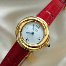 Load image into Gallery viewer, VINTAGE CARTIER RED LEATHER WATCH