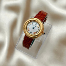 Load image into Gallery viewer, VINTAGE CARTIER BROWN LEATHER WATCH