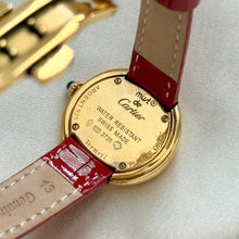 Load image into Gallery viewer, VINTAGE CARTIER RED LEATHER WATCH