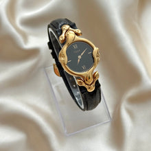 Load image into Gallery viewer, VINTAGE CHLOÉ BLACK LEATHER WATCH