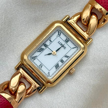 Load image into Gallery viewer, VINTAGE LOEWE RED LEATHER WATCH (LIMITED EDITION)
