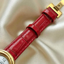 Load image into Gallery viewer, VINTAGE CARTIER RED LEATHER WATCH - WITH EXTRA STRAP