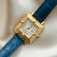 Load image into Gallery viewer, VINTAGE YSL BLUE LEATHER WATCH