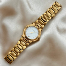 Load image into Gallery viewer, VINTAGE GUCCI MOTHER-OF-PEARL & DIAMOND WATCH