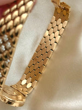 Load image into Gallery viewer, VAN CLEEF & ARPELS CLASSIQUE 18K YELLOW GOLD 2-ROW DIAMOND BEZEL WATCH
