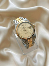 Load image into Gallery viewer, ROLEX DATEJUST 36MM CHAMPAGNE LINEN DIAL UNISEX WATCH