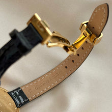 Load image into Gallery viewer, VINTAGE CARTIER BLACK LEATHER WATCH