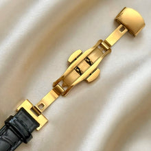 Load image into Gallery viewer, VINTAGE CARTIER BLACK LEATHER WATCH - WITH EXTRA STRAP