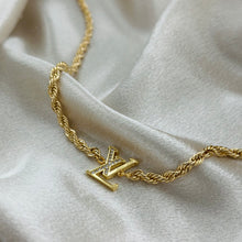 Load image into Gallery viewer, LV DIAMANTÉ ROPE CHAIN NECKLACE