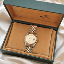 Load image into Gallery viewer, ROLEX DATEJUST 36MM CHAMPAGNE LINEN DIAL UNISEX WATCH