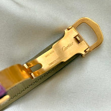 Load image into Gallery viewer, VINTAGE CARTIER BLACK LEATHER WATCH