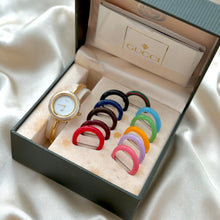 Load image into Gallery viewer, VINTAGE GUCCI PLAY BEZEL WATCH (12 BEZELS W/ DIAMOND CUT)