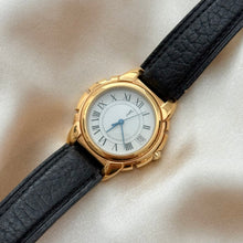Load image into Gallery viewer, VINTAGE YSL BLACK LEATHER WATCH