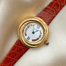 Load image into Gallery viewer, VINTAGE CARTIER BROWN LEATHER WATCH