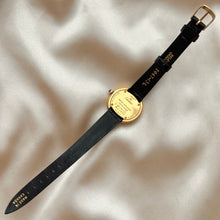 Load image into Gallery viewer, VINTAGE CARTIER BLACK LEATHER WATCH