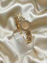 Load image into Gallery viewer, VAN CLEEF & ARPELS CLASSIQUE 18K YELLOW GOLD 2-ROW DIAMOND BEZEL WATCH