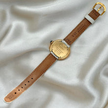 Load image into Gallery viewer, VINTAGE CARTIER BEIGE LEATHER WATCH