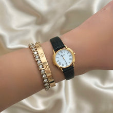Load image into Gallery viewer, VINTAGE DIOR BLACK LEATHER WATCH