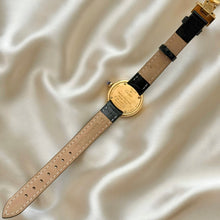 Load image into Gallery viewer, VINTAGE CARTIER BLACK LEATHER WATCH - WITH EXTRA STRAP
