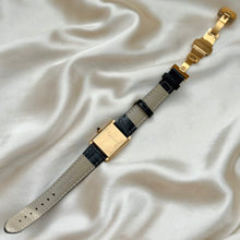 Load image into Gallery viewer, VINTAGE CARTIER BLACK LEATHER WATCH (MANUAL WIND)