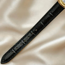 Load image into Gallery viewer, VINTAGE CARTIER BLACK LEATHER WATCH - WITH EXTRA STRAP