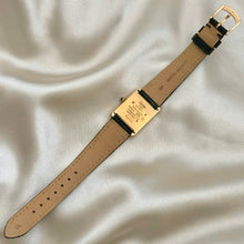 Load image into Gallery viewer, VINTAGE CARTIER BLACK LEATHER WATCH