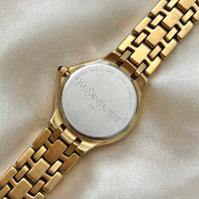 Load image into Gallery viewer, VINTAGE YSL MOTHER-OF-PEARL & DIAMOND WATCH