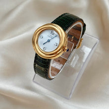 Load image into Gallery viewer, VINTAGE CARTIER GREEN LEATHER WATCH